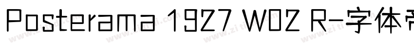 Posterama 1927 W02 R字体转换